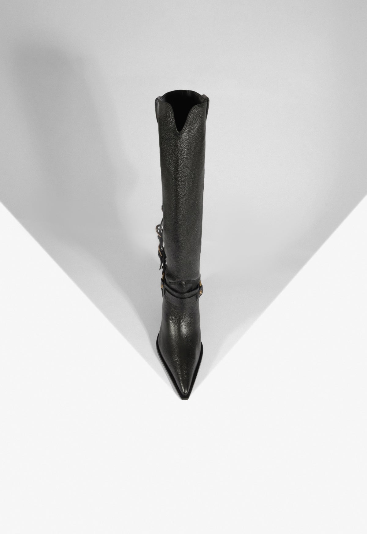 Schutz Maine Up Buckle Leather Boot