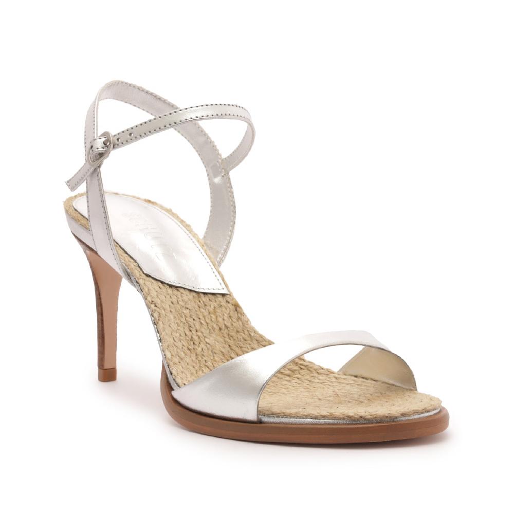 Schutz Marbella Mid Metallic Leather Sandal