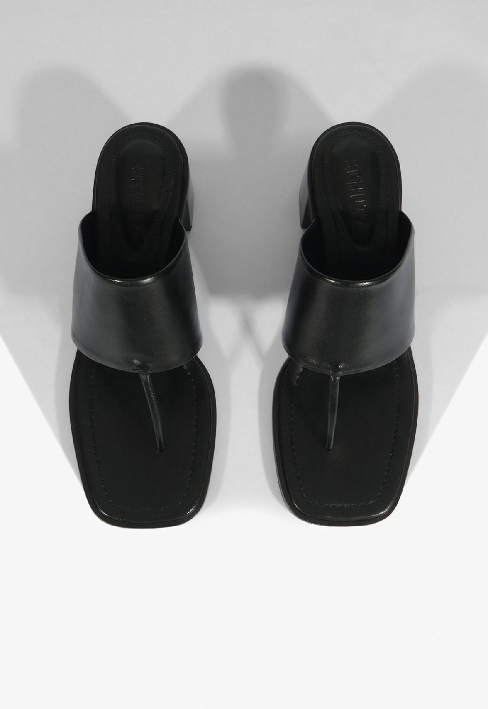 Schutz Martha Block Leather Sandal