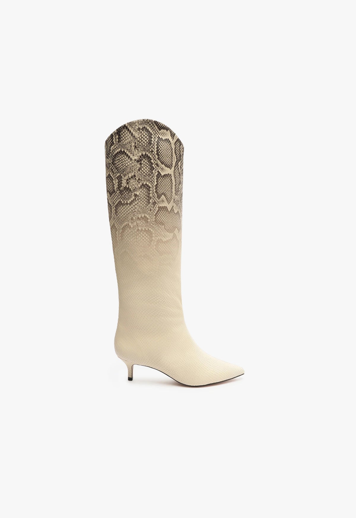 schutz Maryana Lo Snake Faded Boot