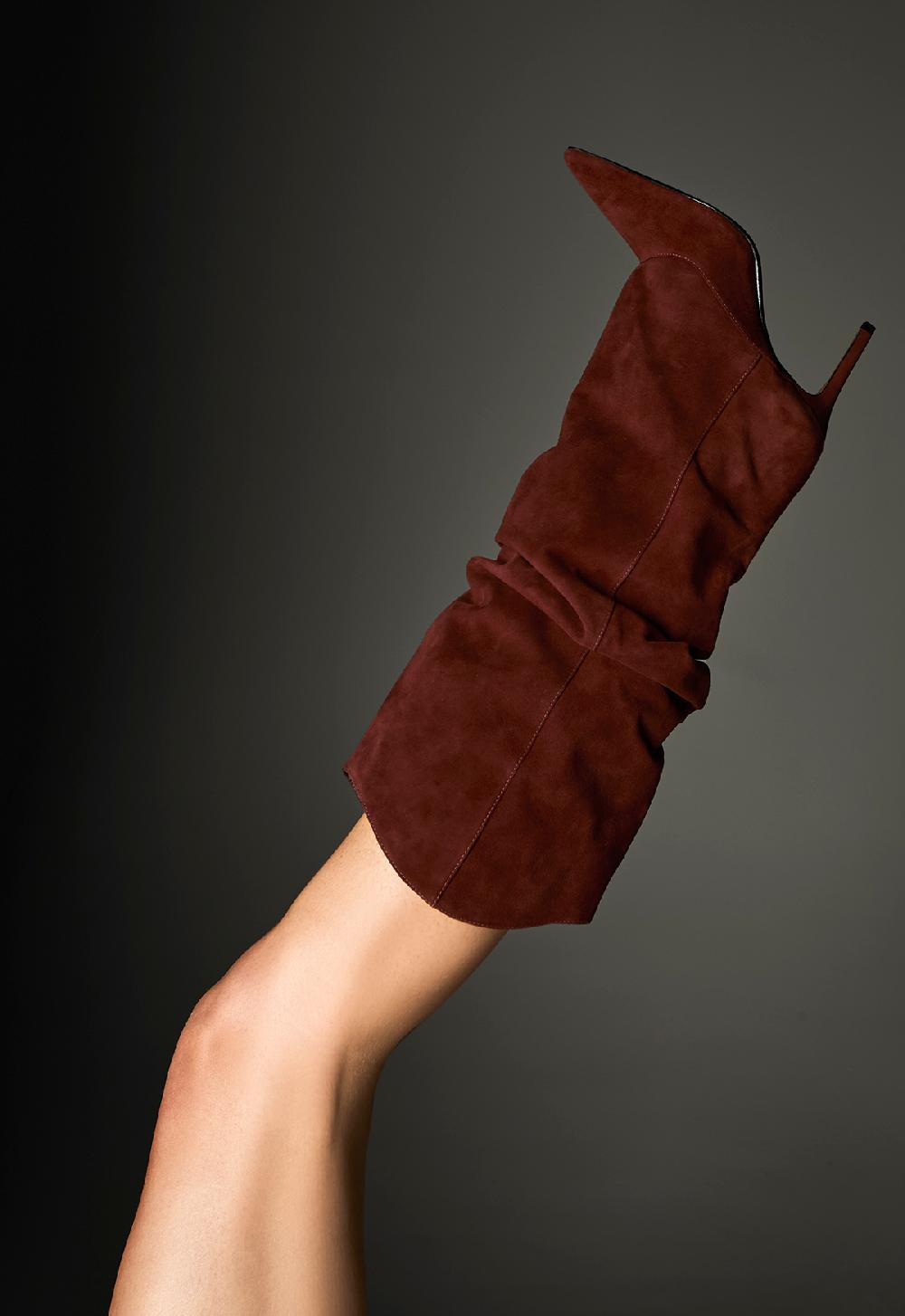 Schutz Maryana Up Slouch Leather Boot