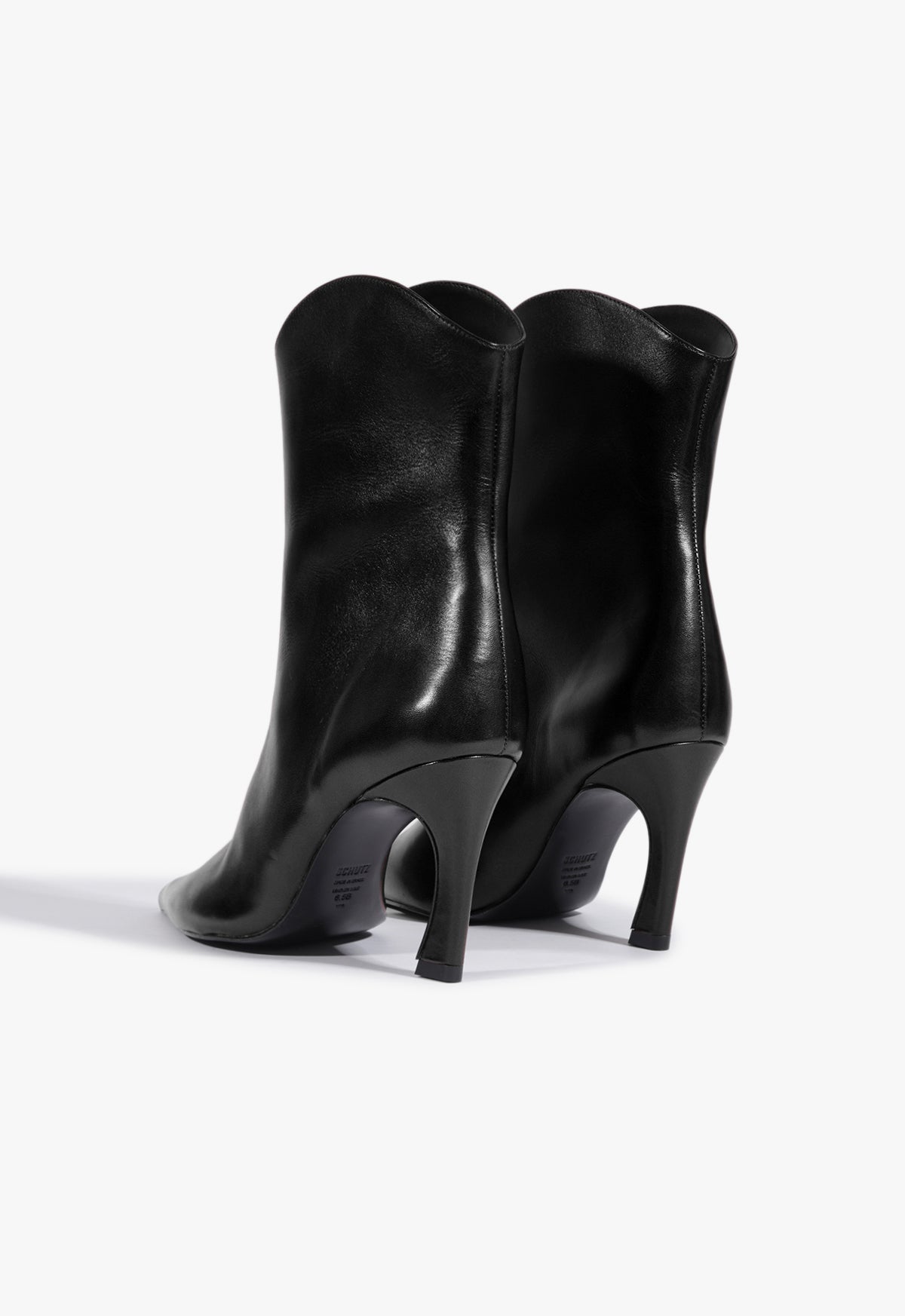 Schutz Maryann Curve Leather Bootie