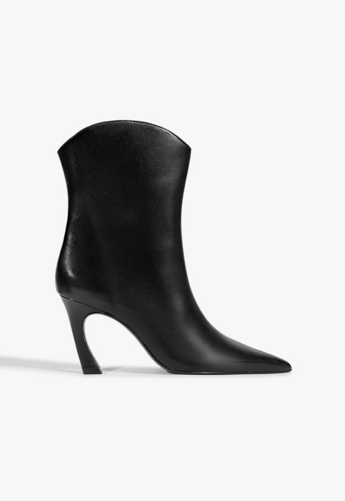 schutz Maryann Curve Leather Bootie