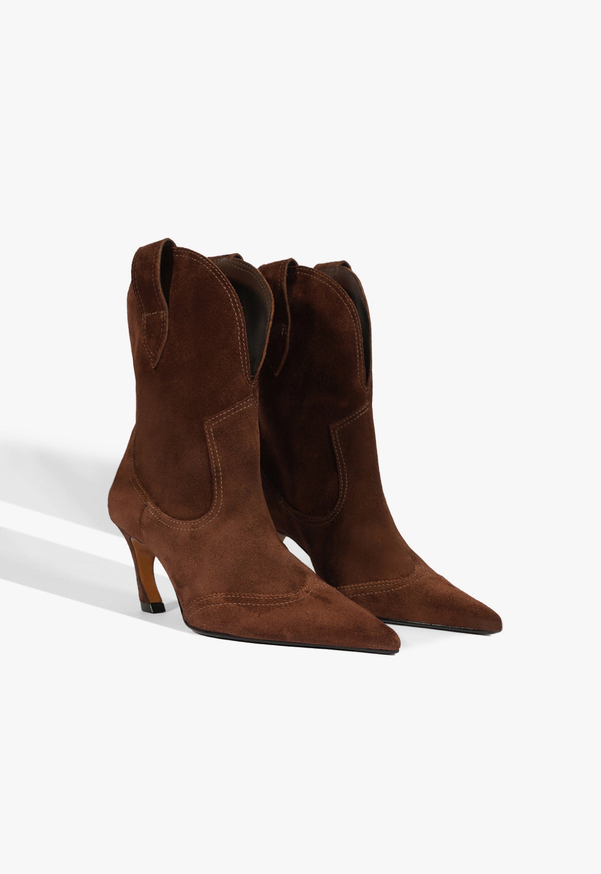Schutz Maryann Curve West Suede Bootie