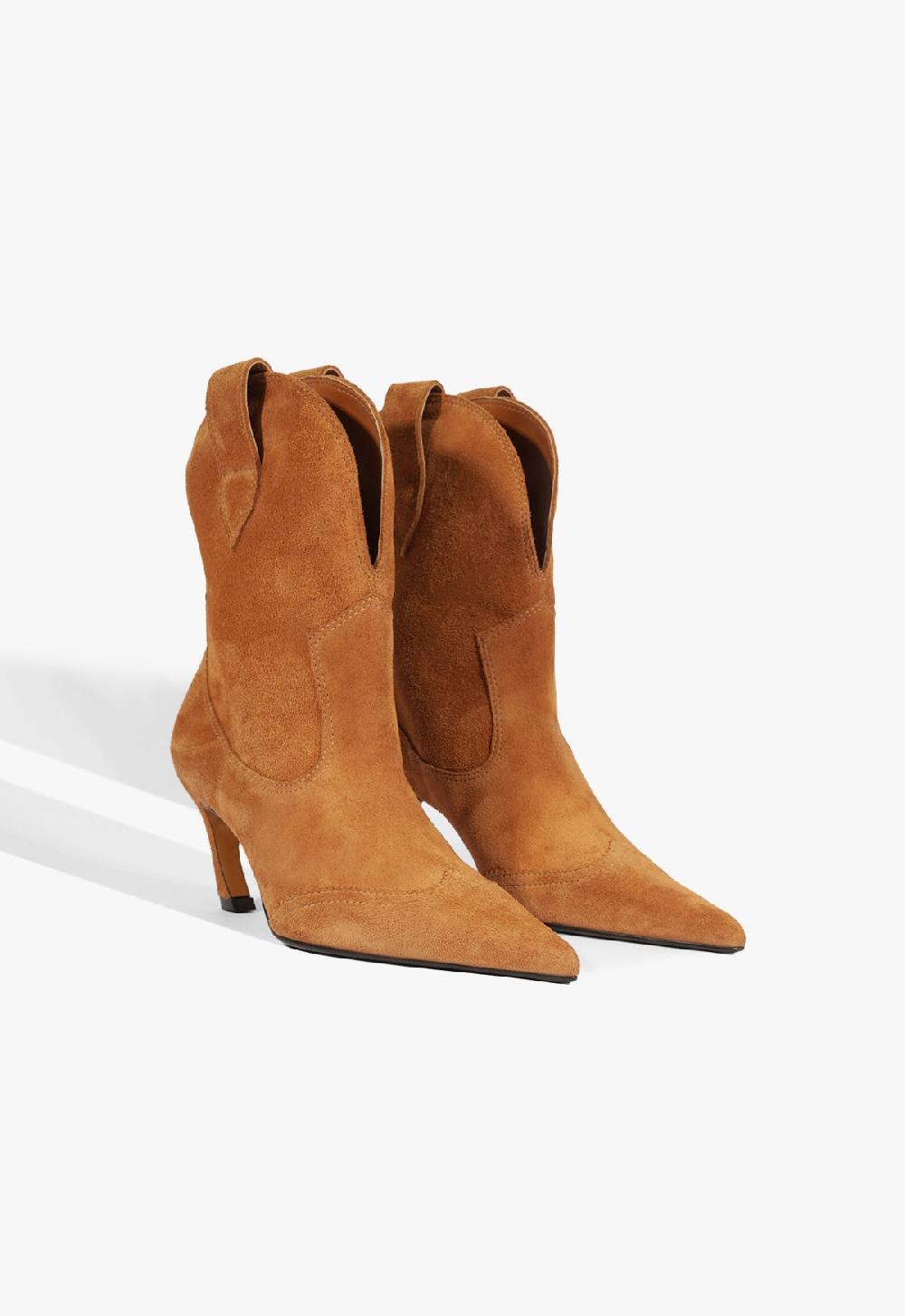 Schutz Maryann Curve West Suede Bootie