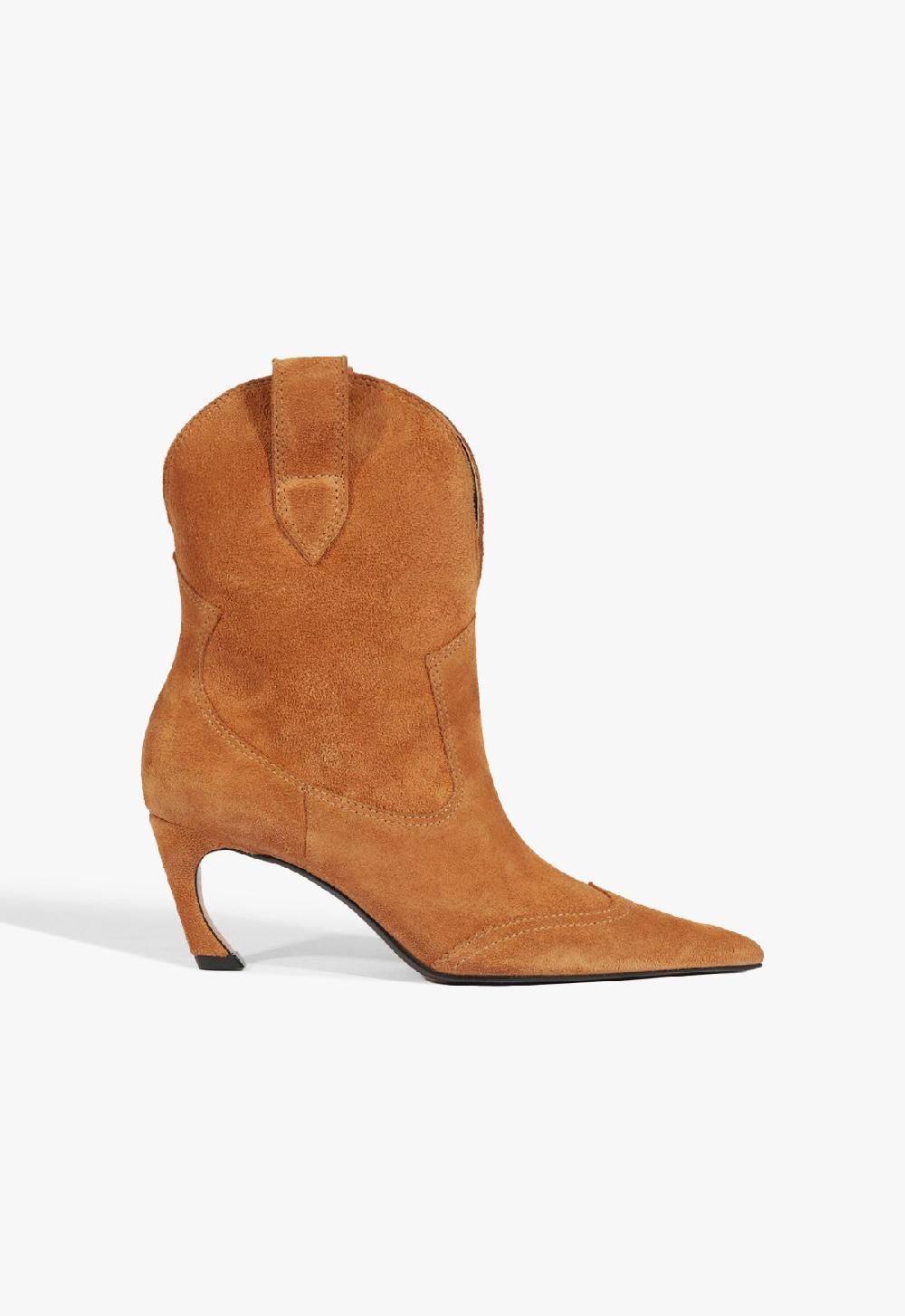 schutz Maryann Curve West Suede Bootie