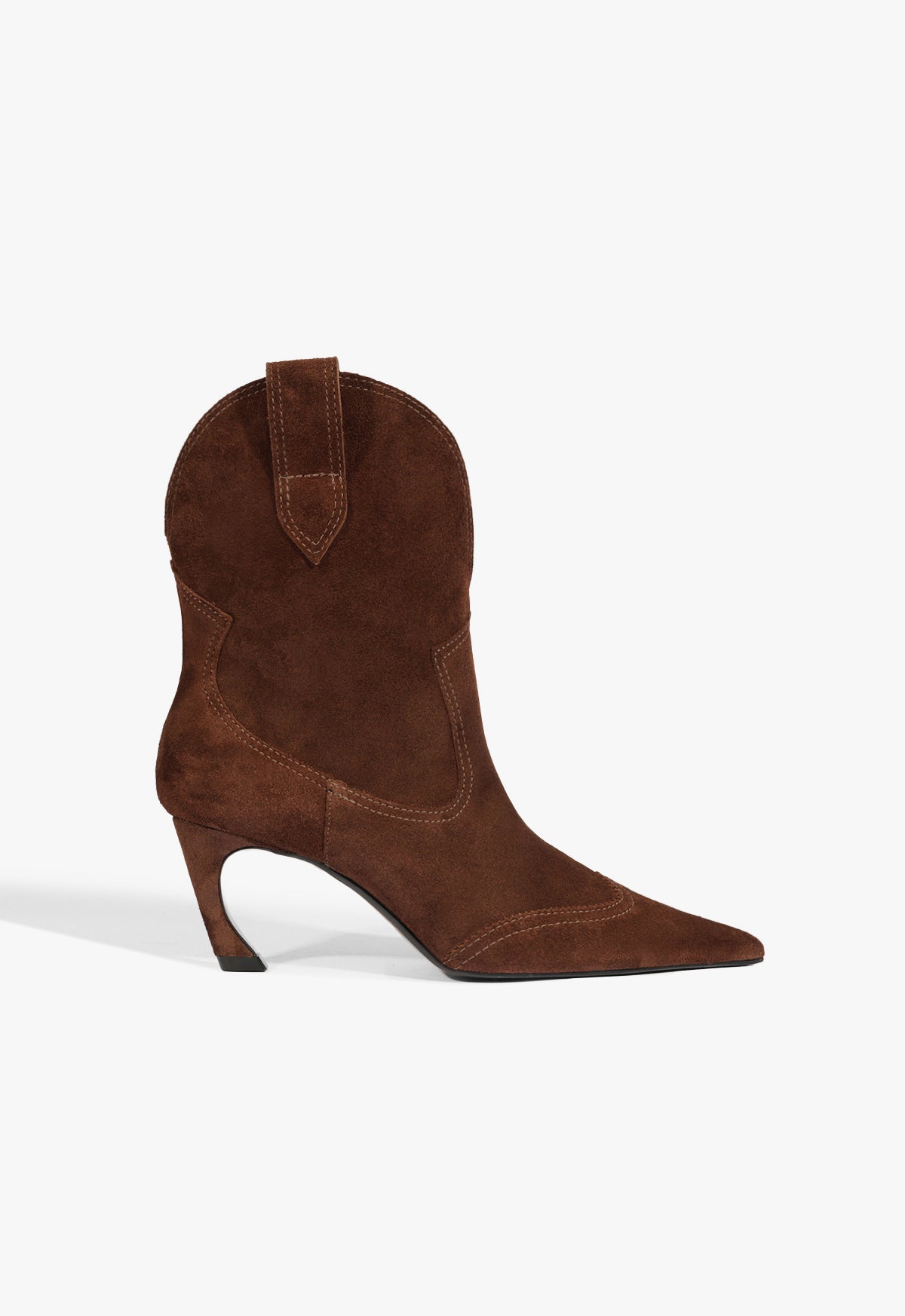 schutz Maryann Curve West Suede Bootie