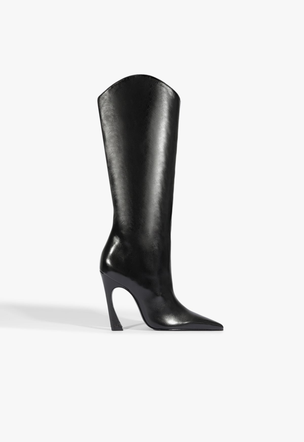 schutz Maryann Up Curve Leather Boot