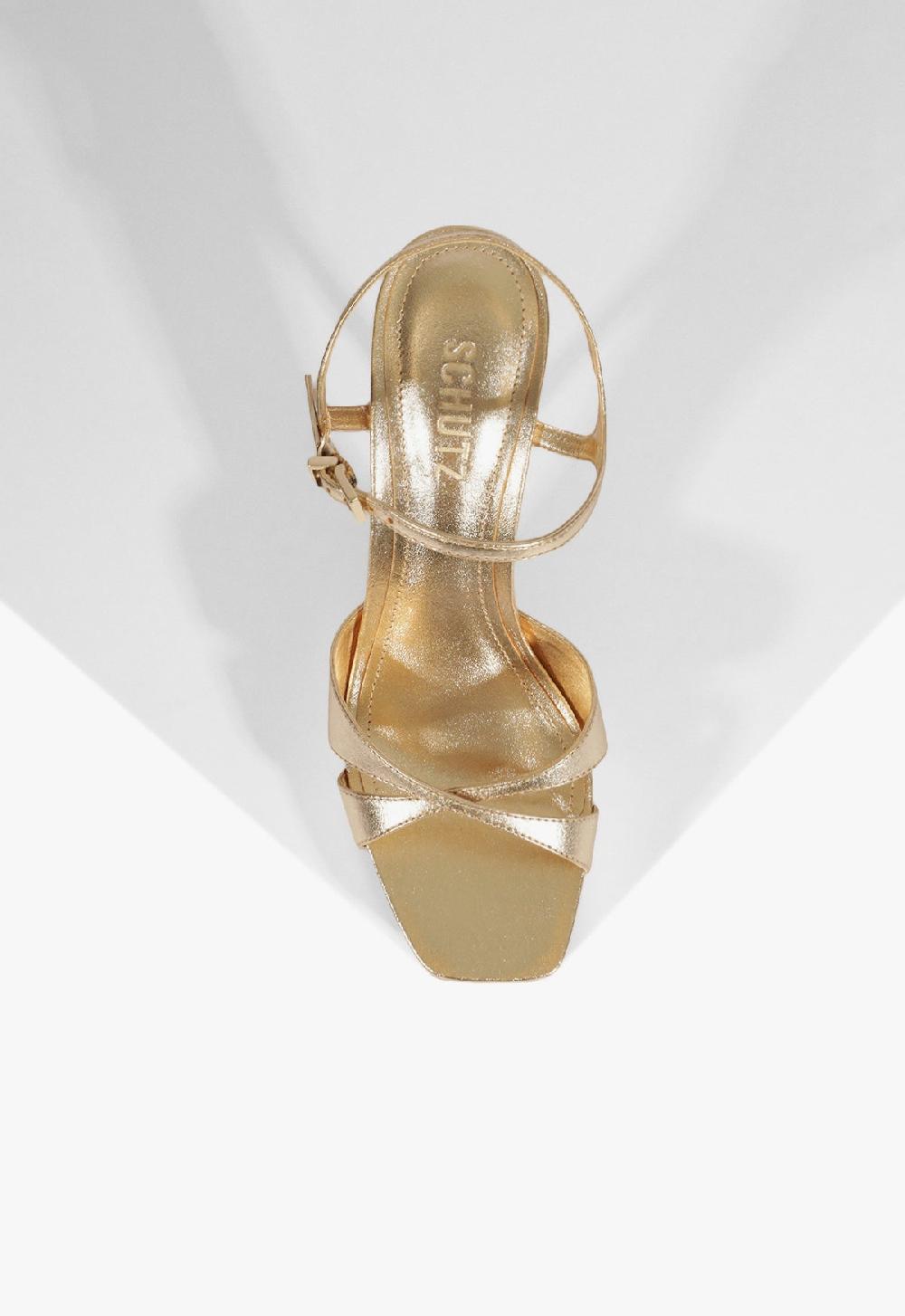 Schutz Maxine Metallic Sandal