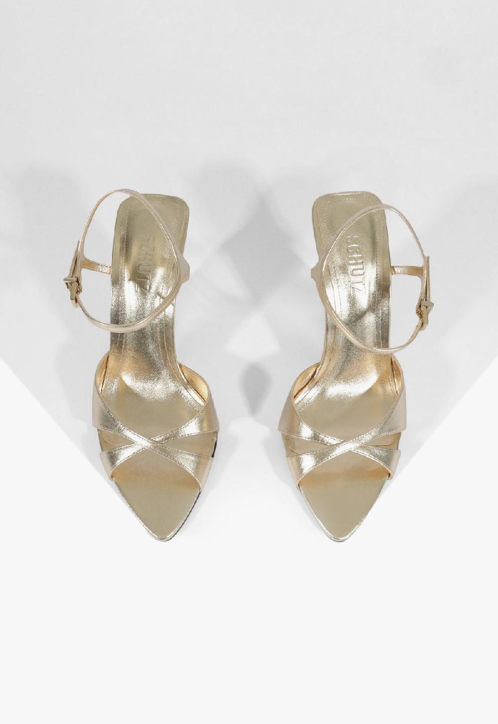 Schutz Maxine Metallic Sandal