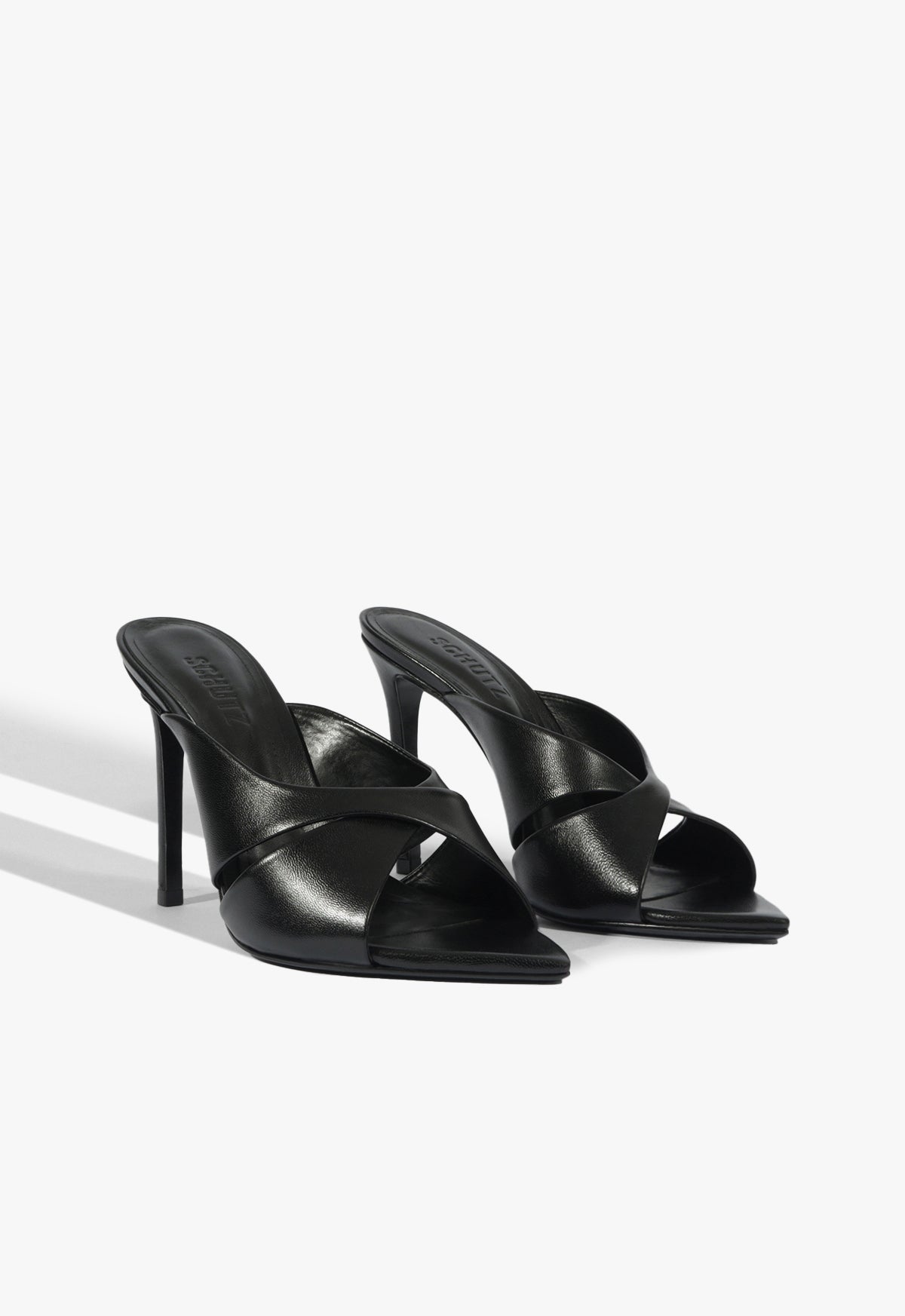 Schutz Maxine Mule Leather Sandal