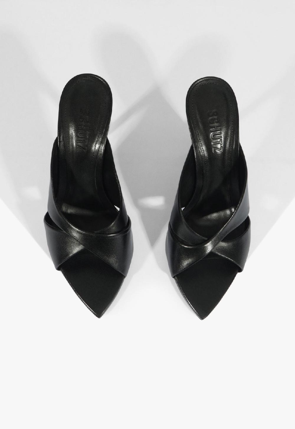 Schutz Maxine Mule Leather Sandal