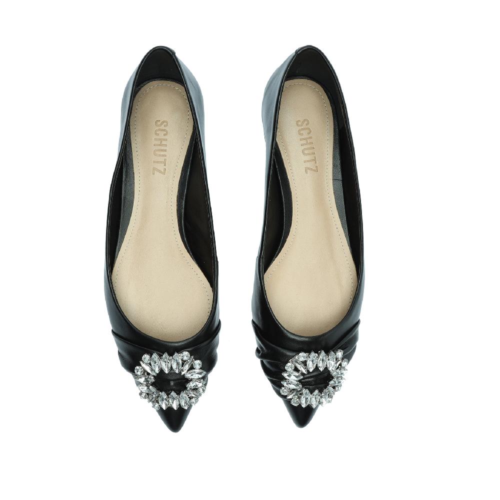 Schutz Meisho Nappa Leather Flat