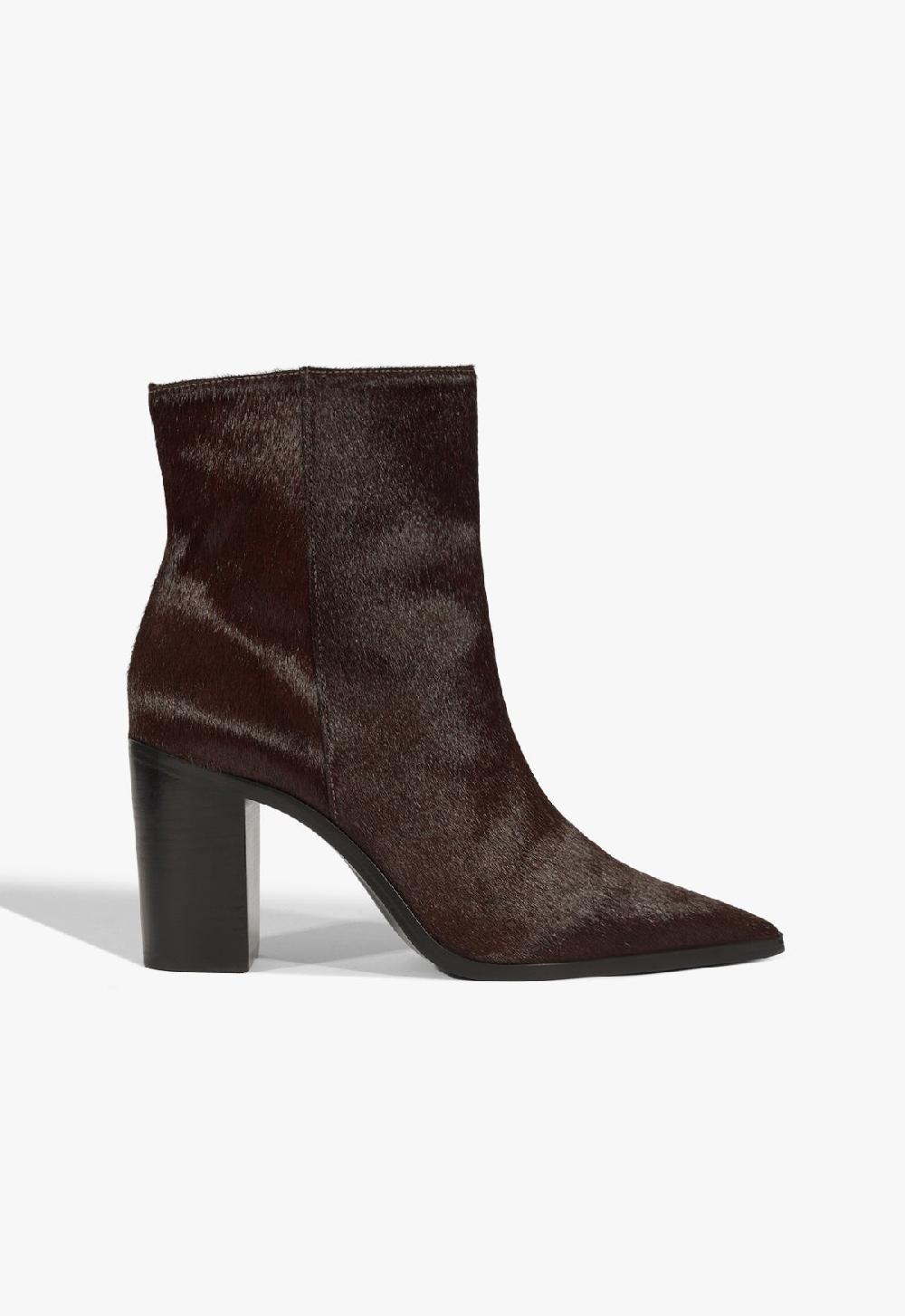 schutz Mikki Block Calf Hair Bootie