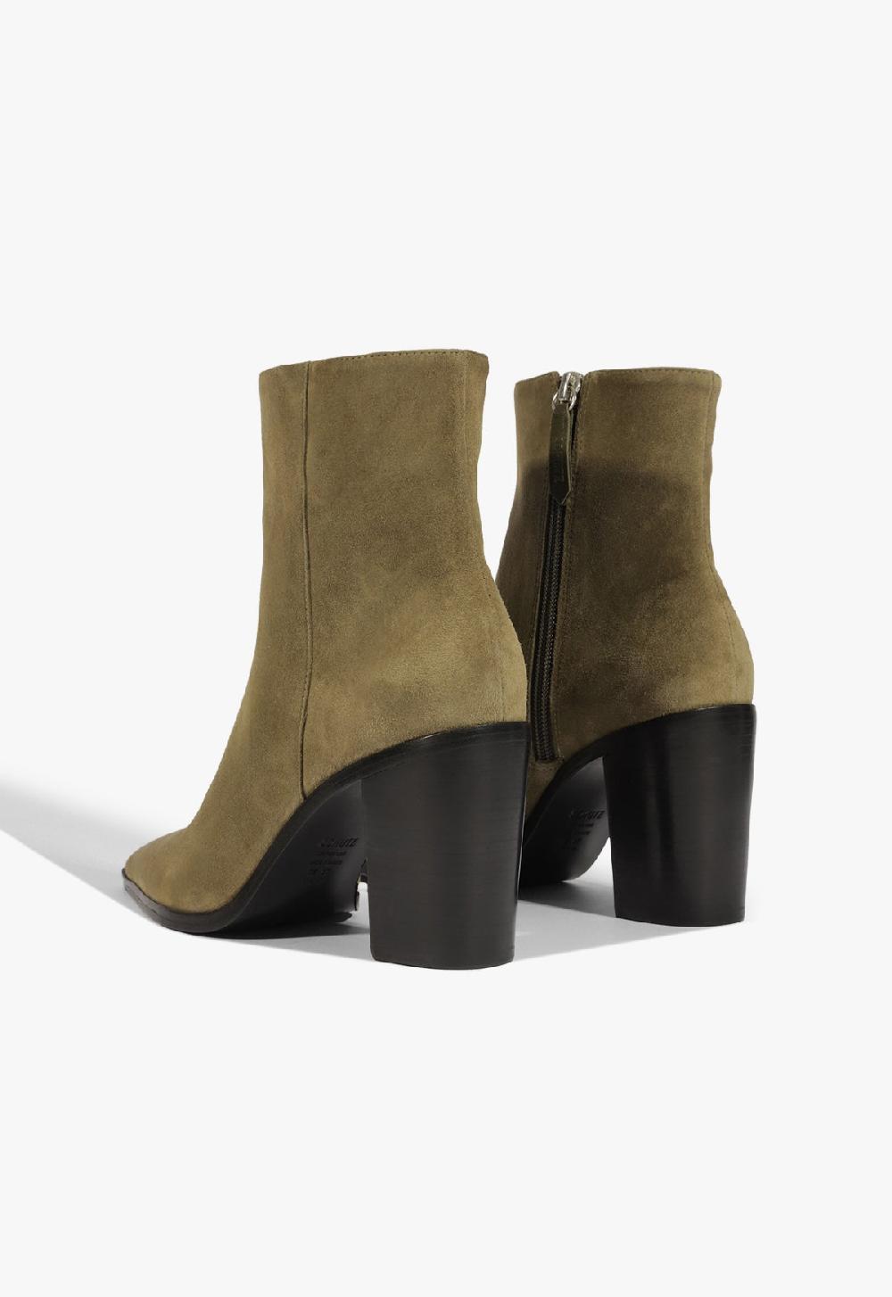 Schutz Mikki Block Suede Bootie