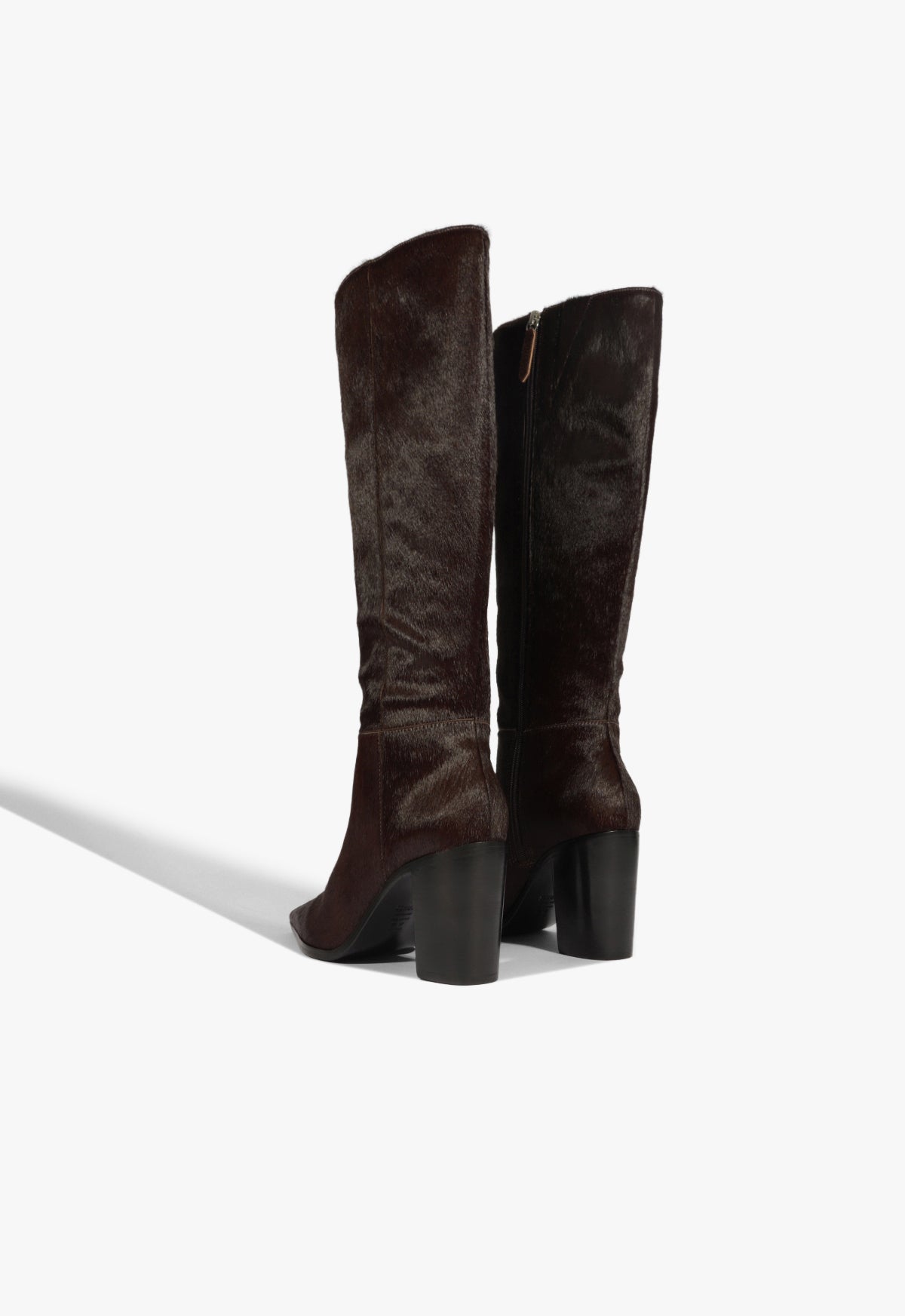 Schutz Mikki Up Block Hair Calf Boot