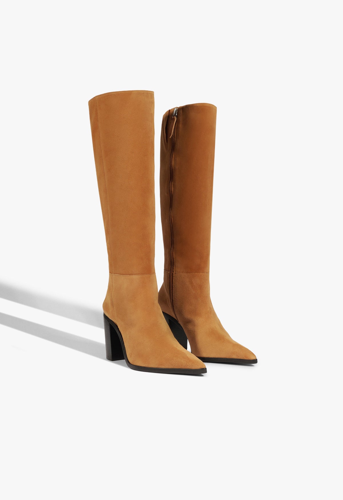 Schutz Mikki Up Block Suede Boot