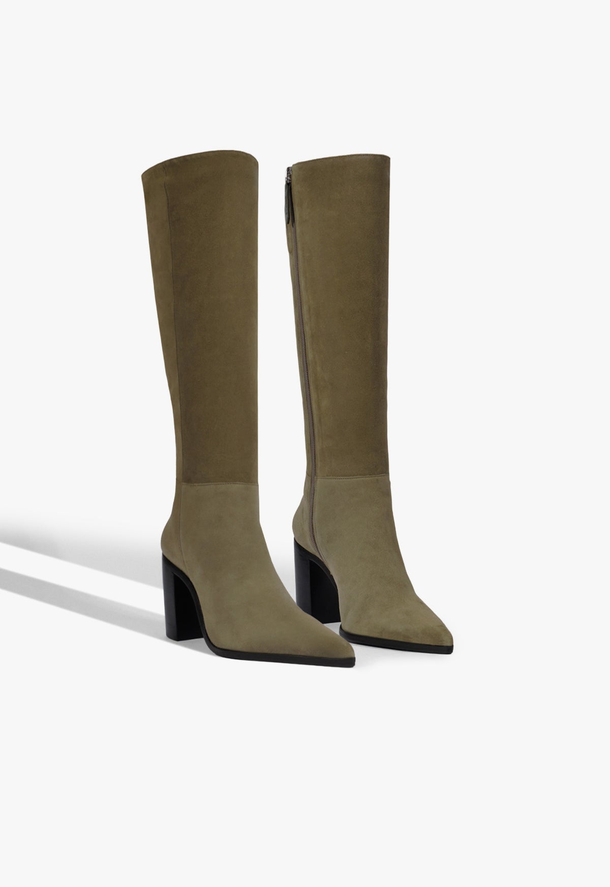 Schutz Mikki Up Block Suede Boot