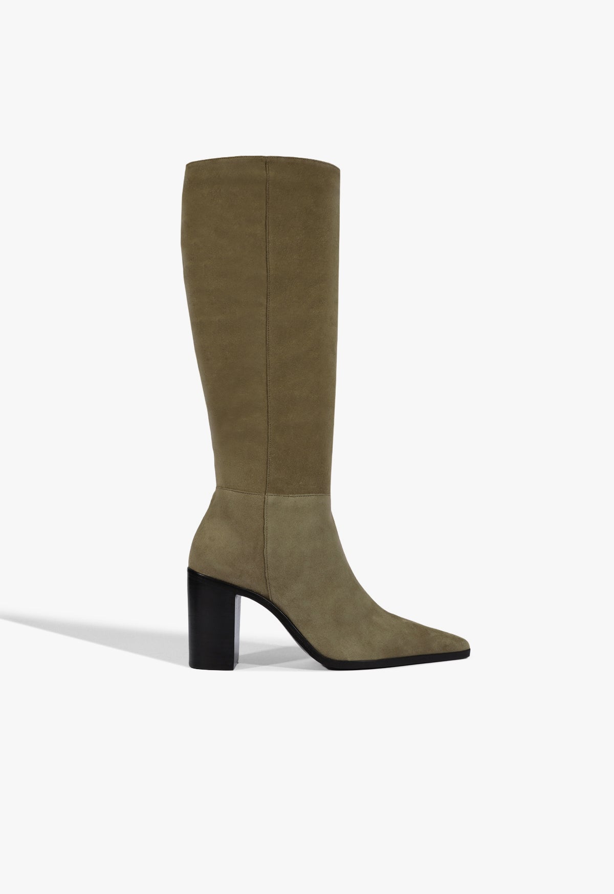 schutz Mikki Up Block Suede Boot