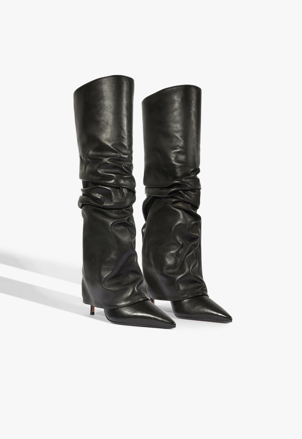 Schutz Mikki Up Cloak Leather Boot
