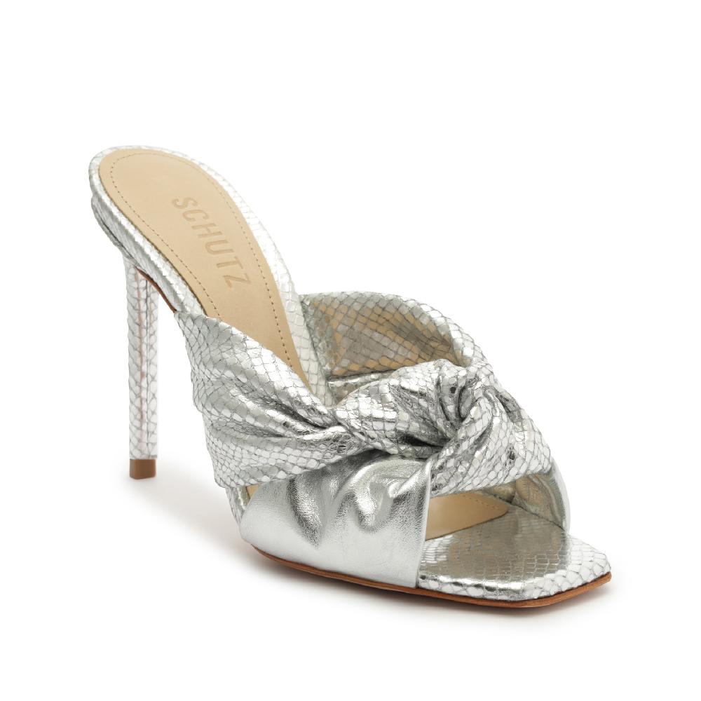 Schutz Mindy Metallic Sandal
