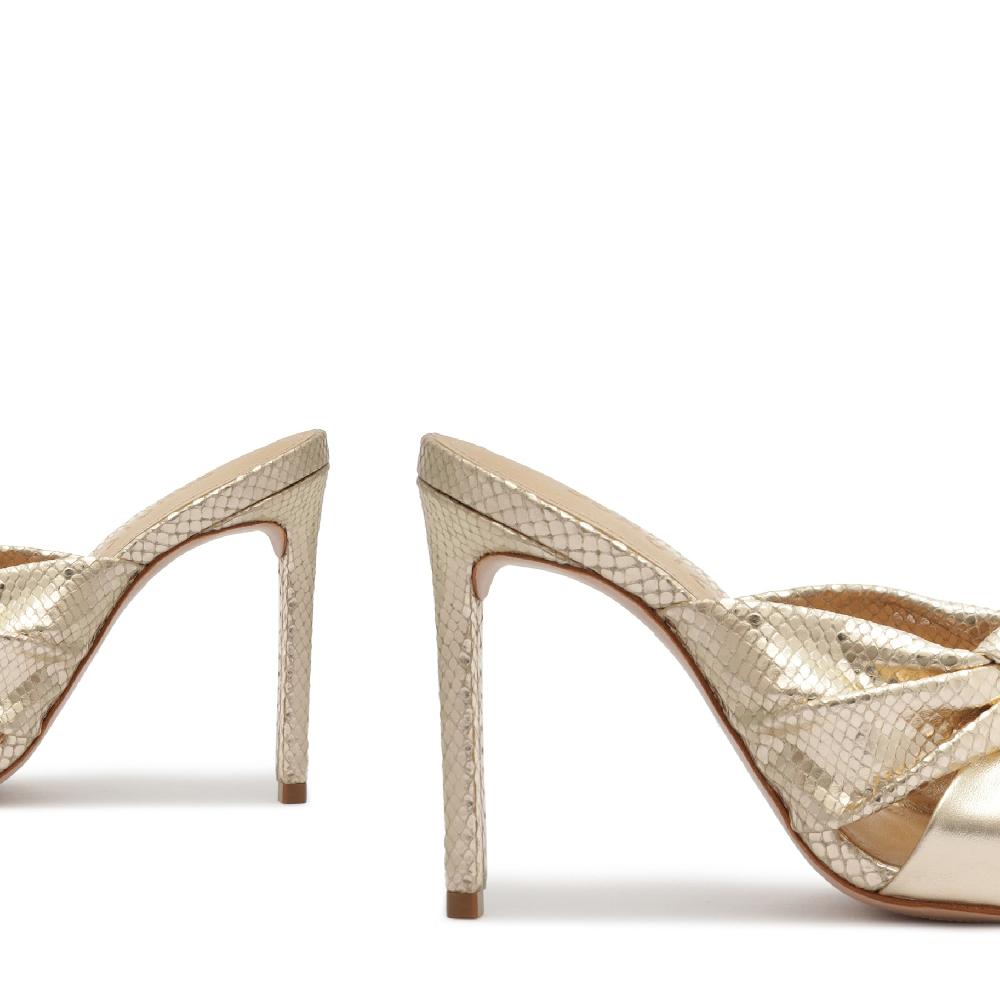 Schutz Mindy Metallic Sandal