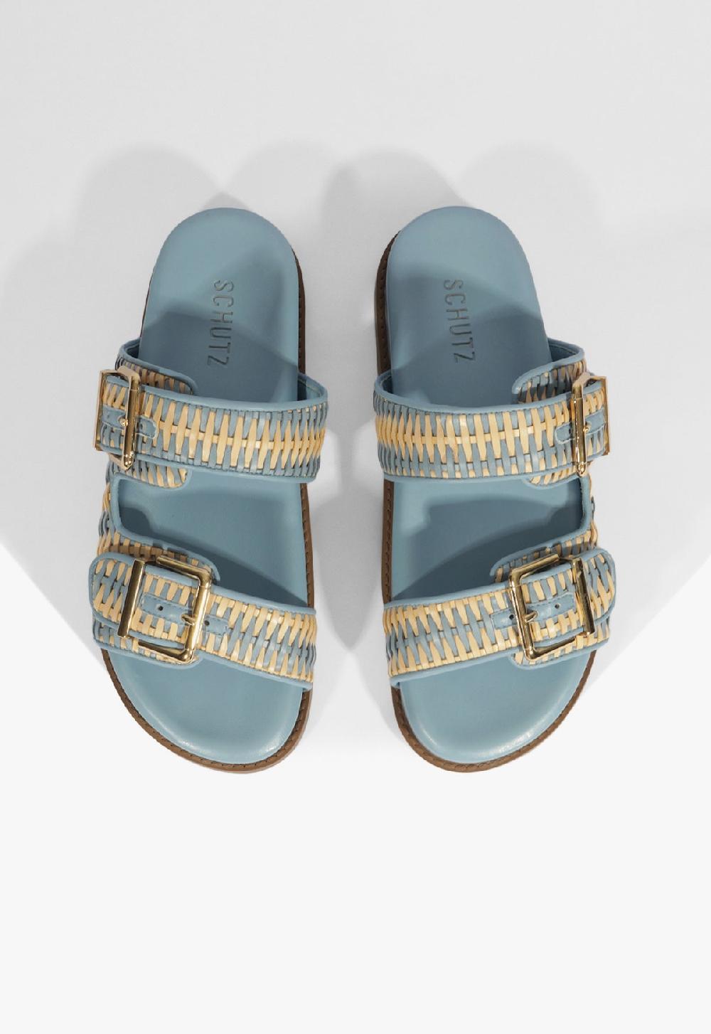 Schutz Naomi Blue Sporty Sandal