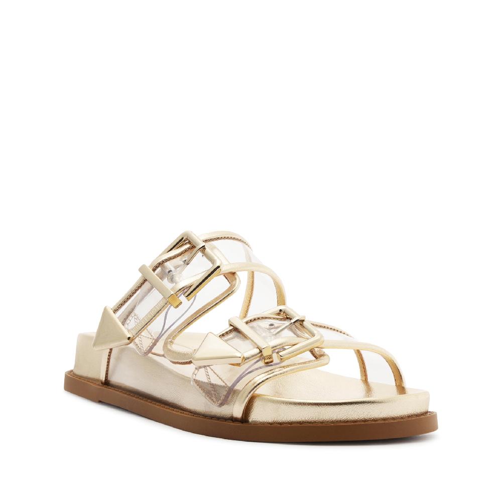 Schutz Naomi Sporty Vinyl & Metallic Sandal