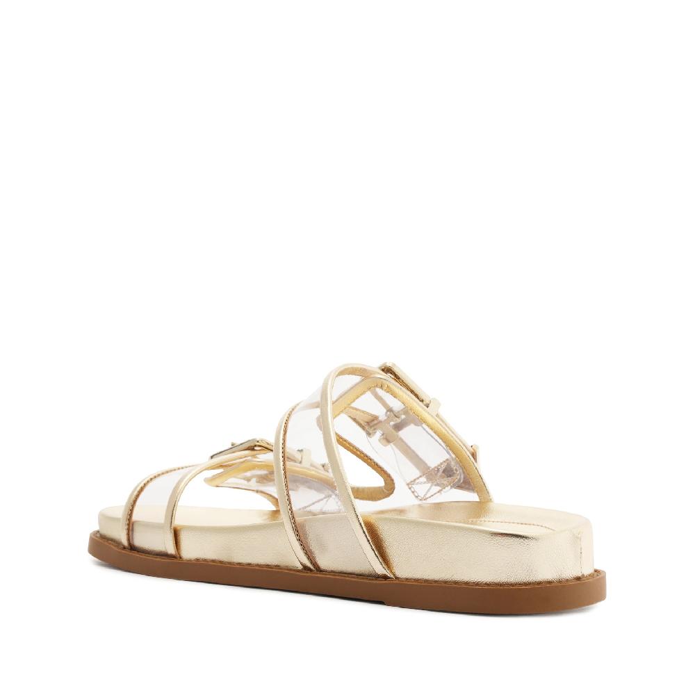Schutz Naomi Sporty Vinyl & Metallic Sandal