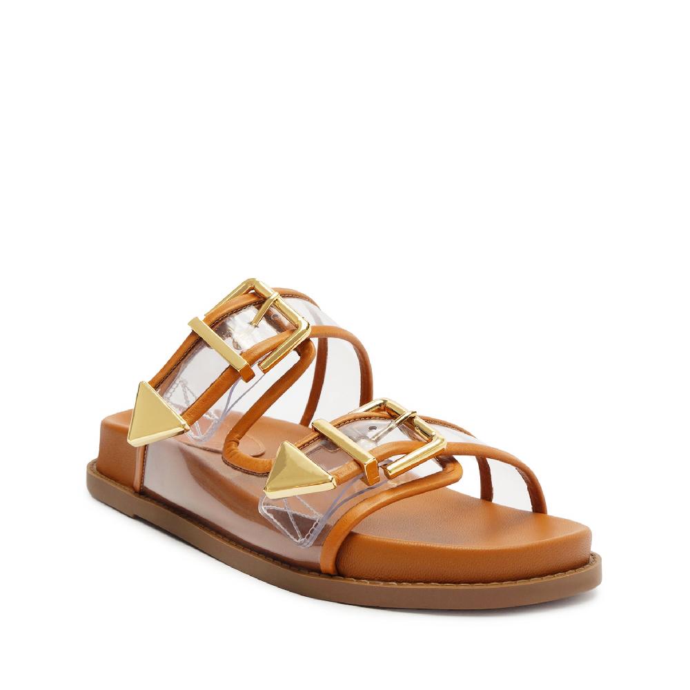 Schutz Naomi Sporty Vinyl & Metallic Sandal