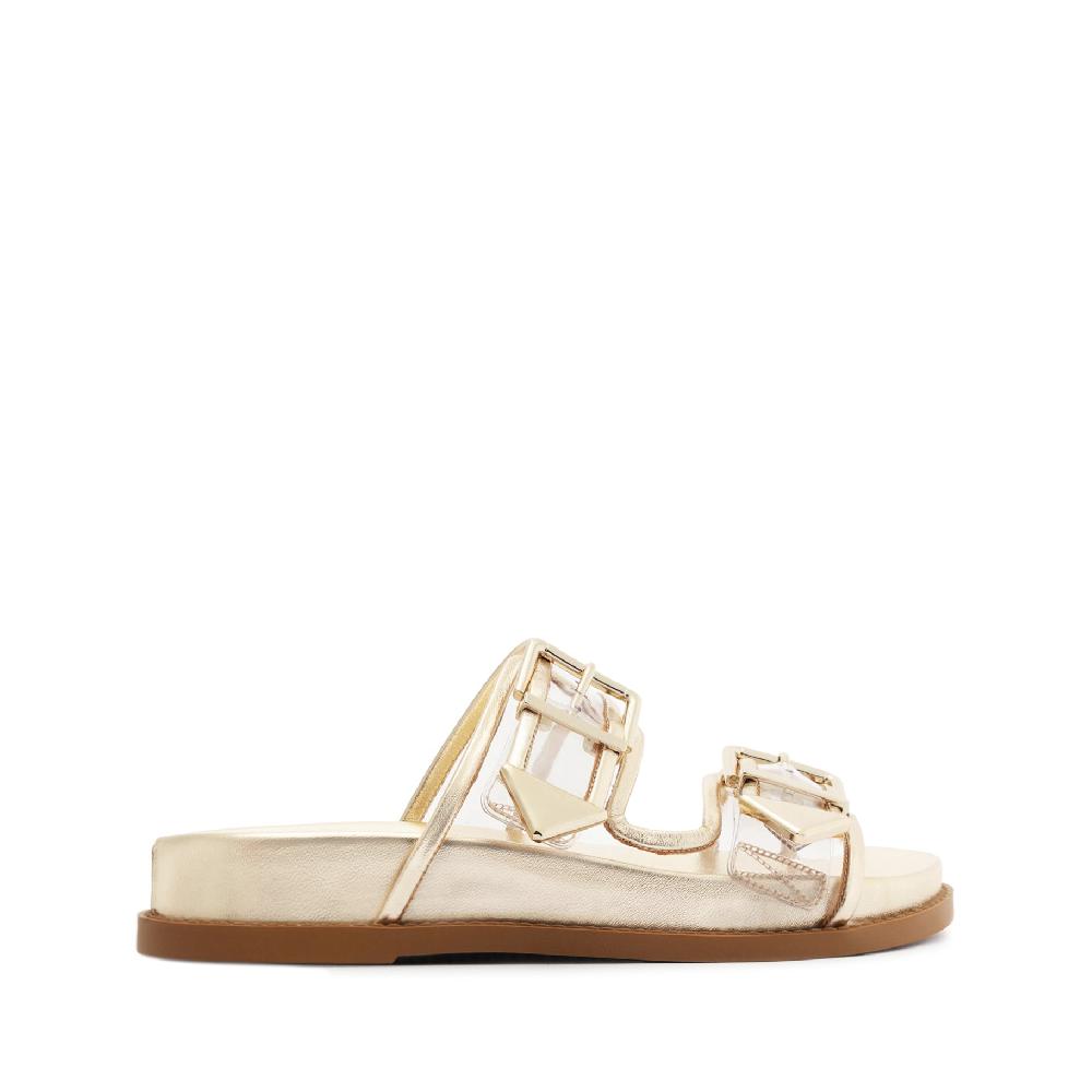 schutz Naomi Sporty Vinyl & Metallic Sandal