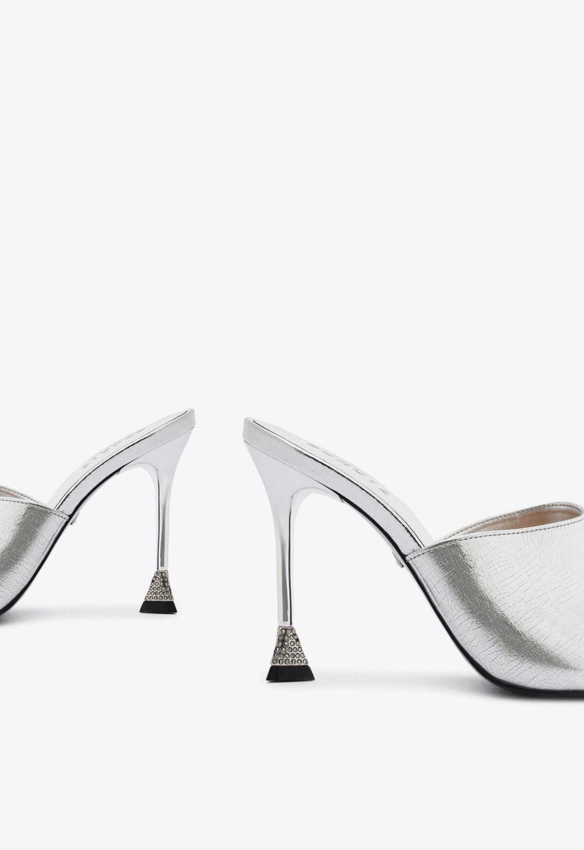 Schutz Nattie Metallic Leather Sandal