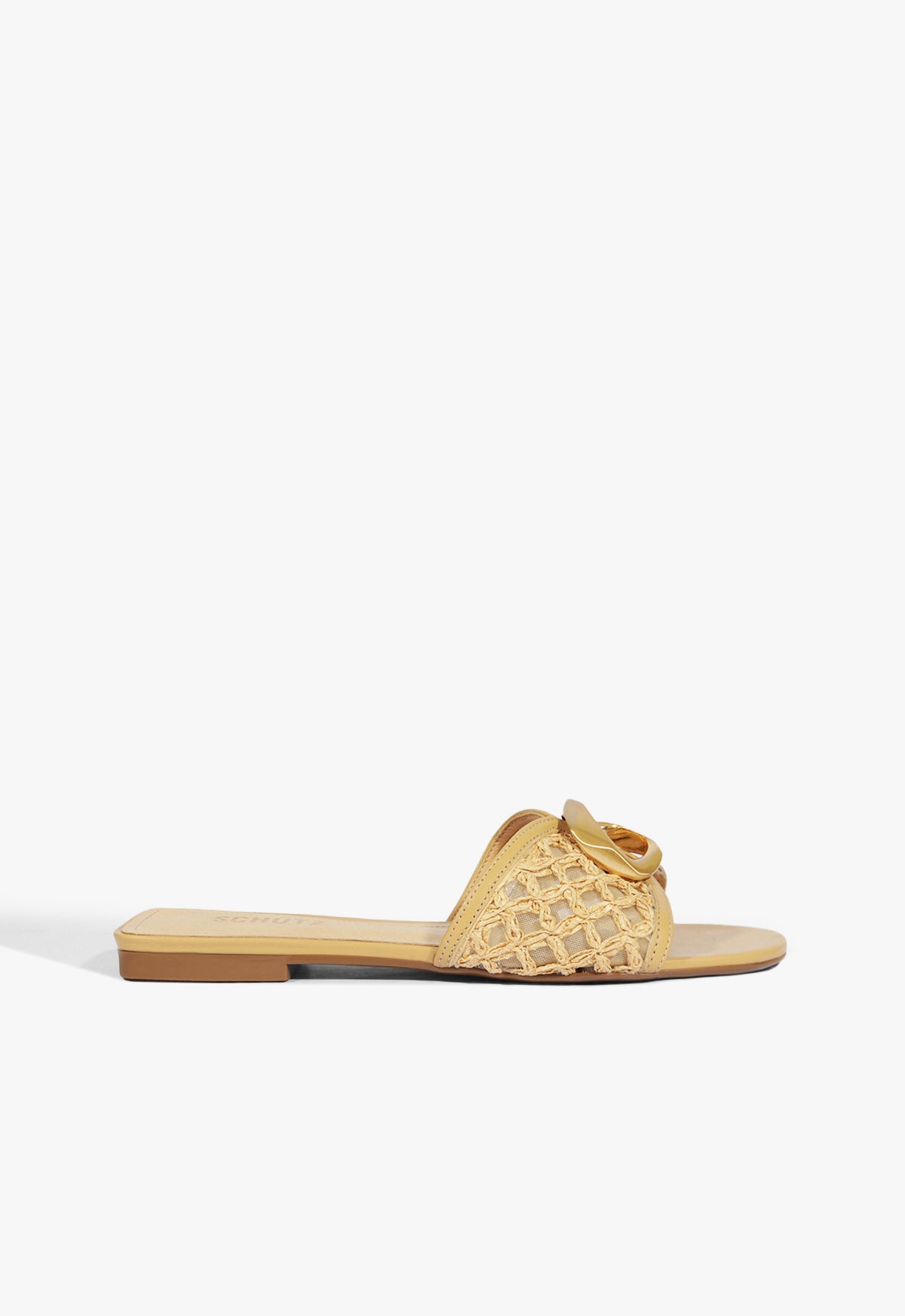 schutz Olga Embroidery Synthetic Sandal