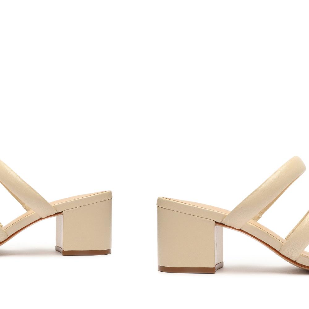 Schutz Olly Mid Block Nappa Leather Sandal