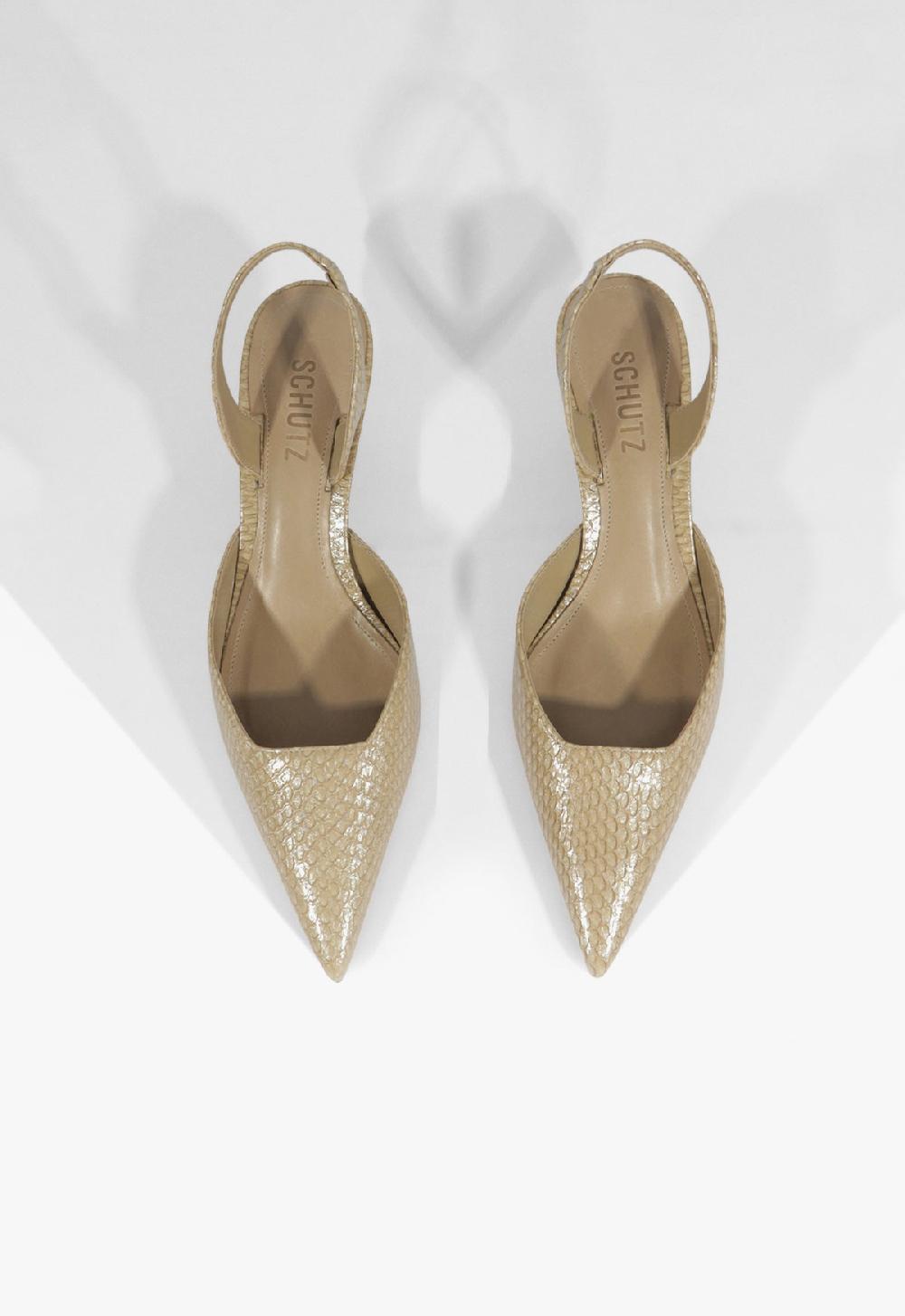 Schutz Paola Mid Leather Pump