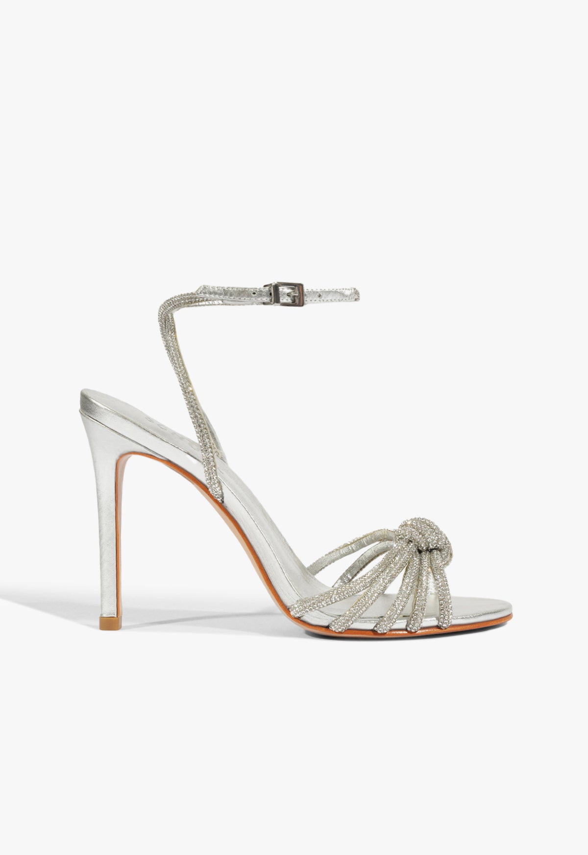 schutz Pearline Buckle Metallic Sandal