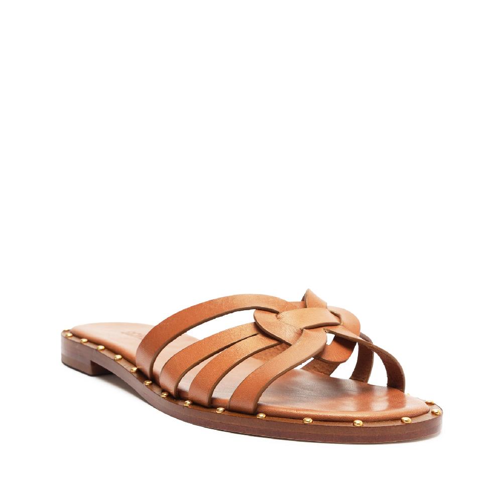Schutz Phoenix Flat Leather Sandal