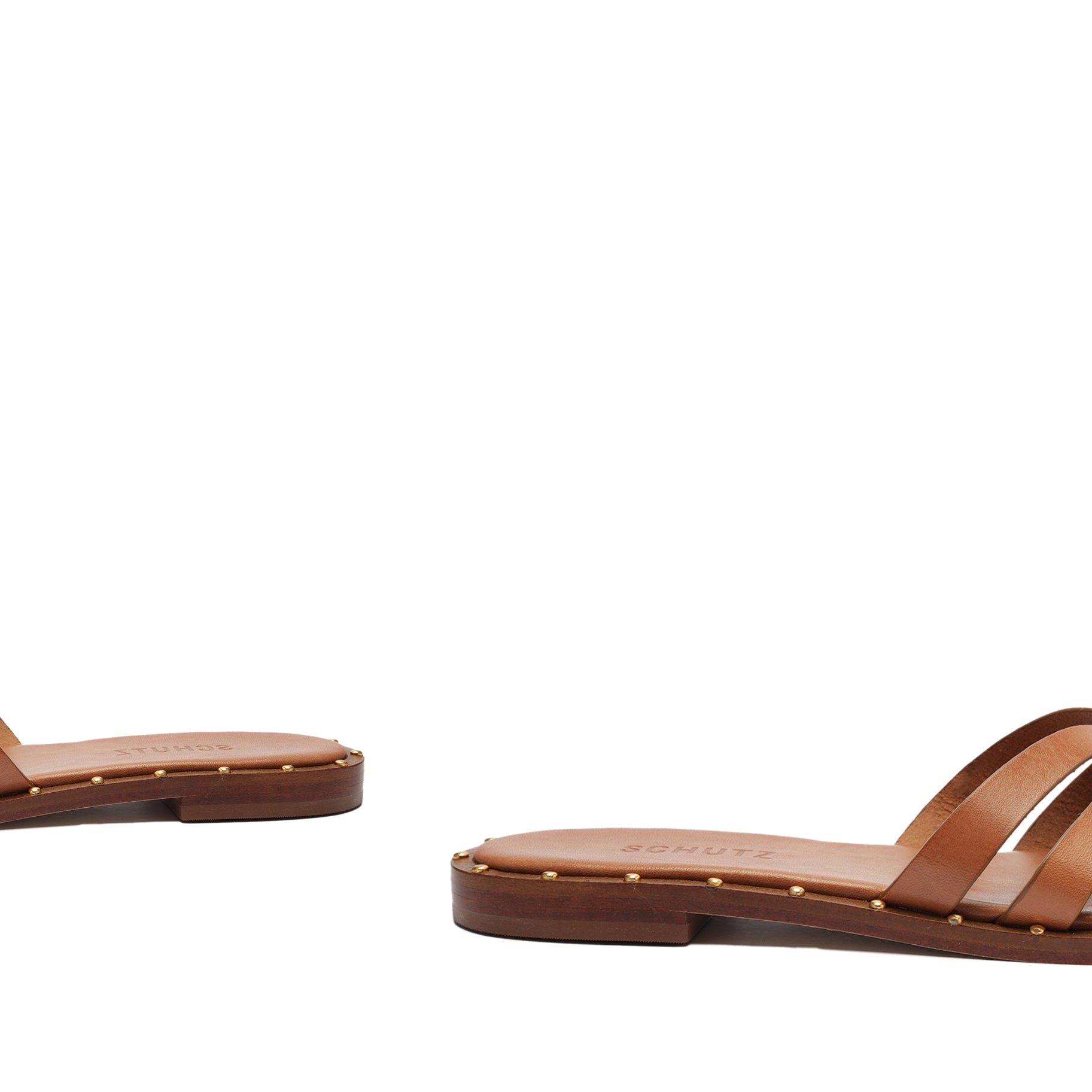 Schutz Phoenix Flat Leather Sandal