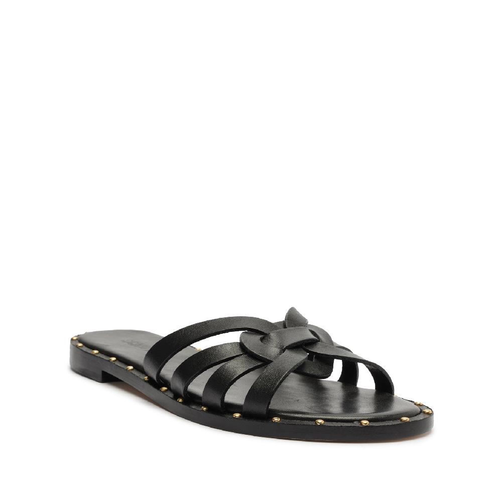 Schutz Phoenix Flat Leather Sandal