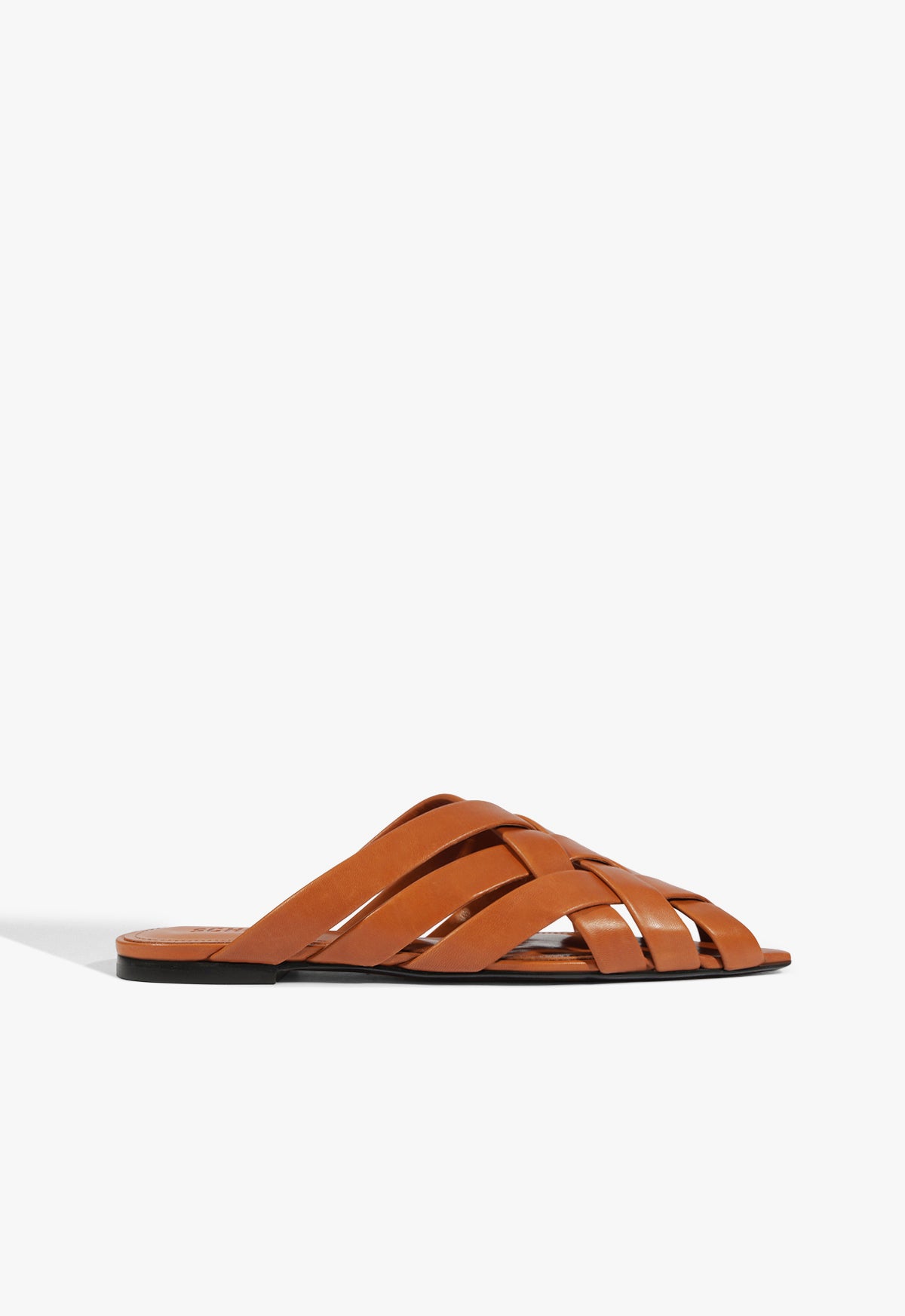 schutz Pietra Leather Flat