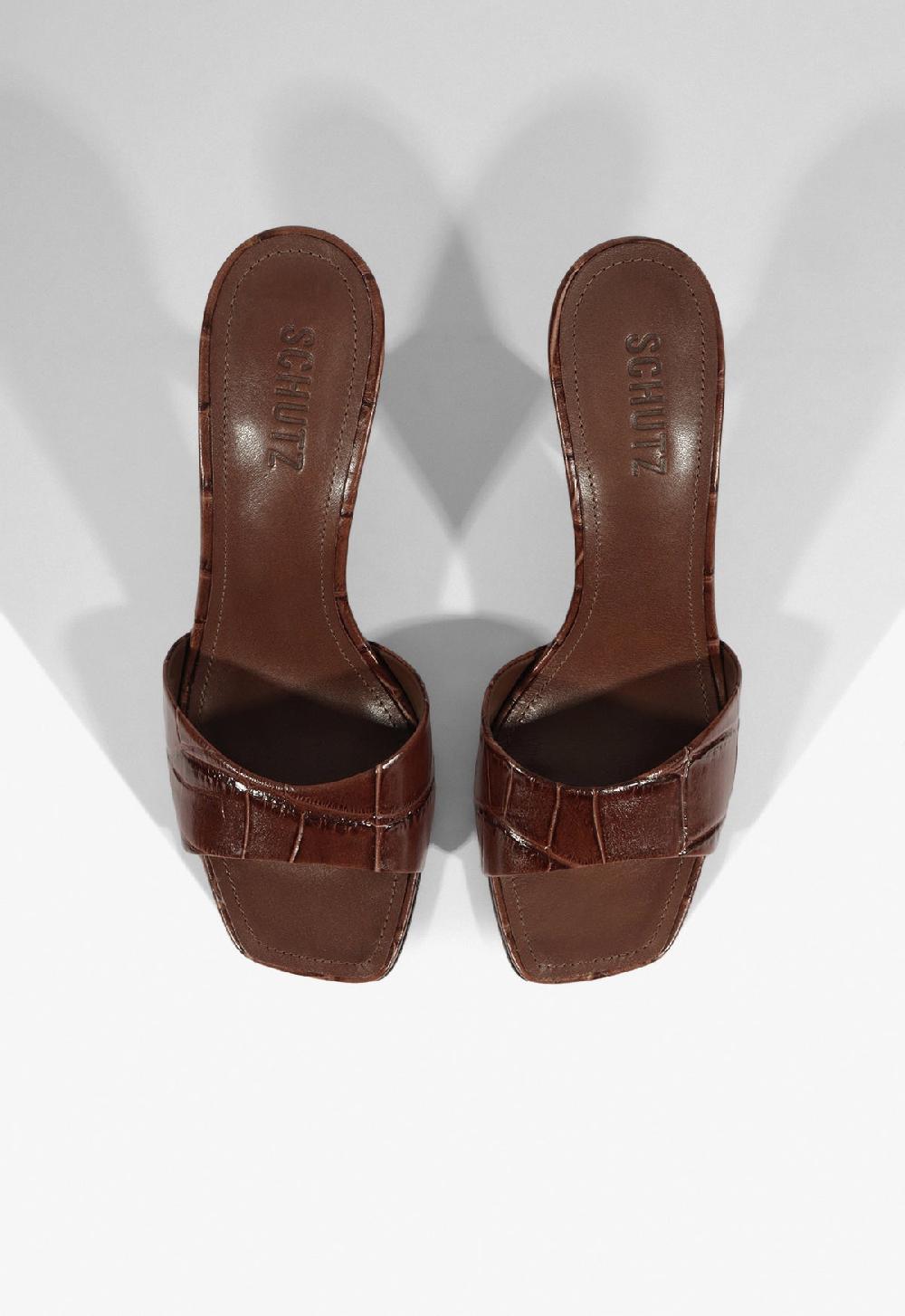 Schutz Posseni Croc Sandal