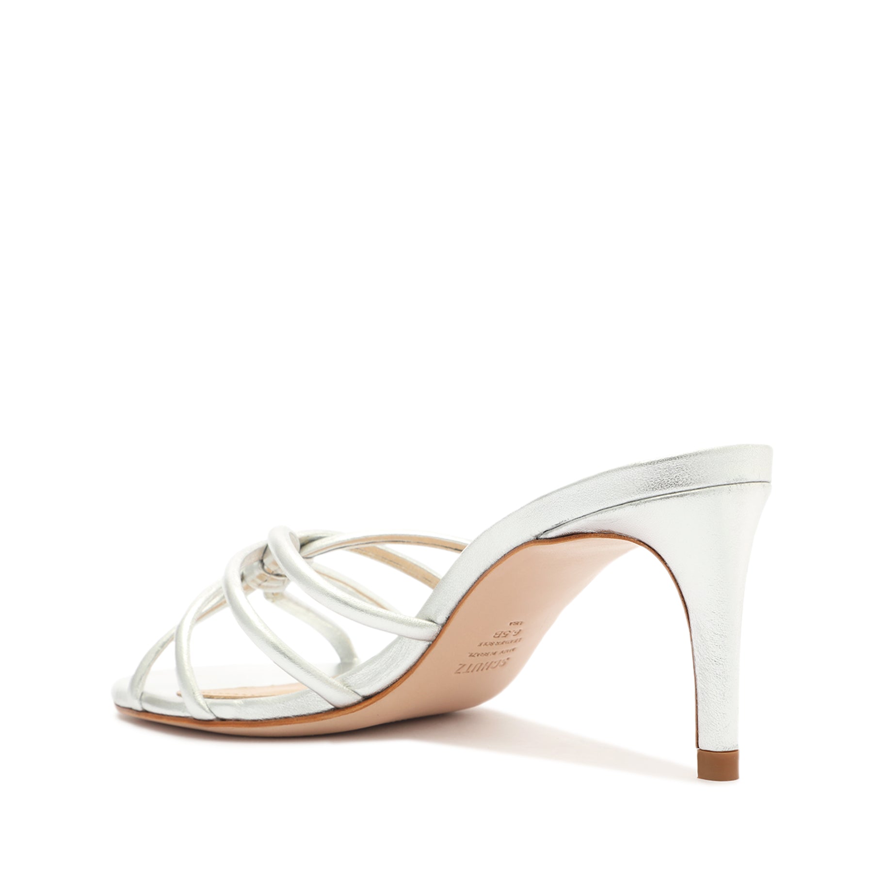 Schutz Rachel Casual Metallic Leather Sandal