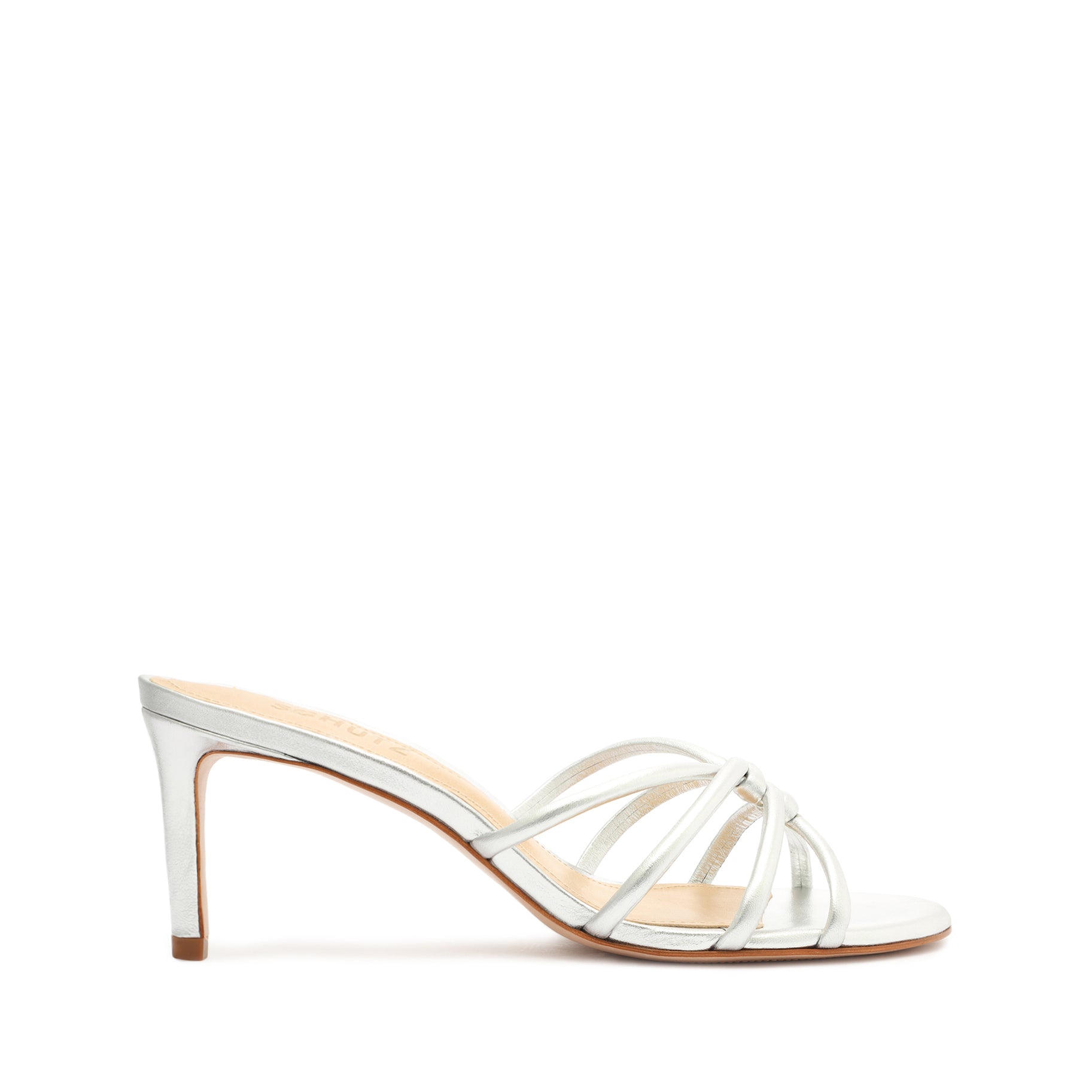 schutz Rachel Casual Metallic Leather Sandal