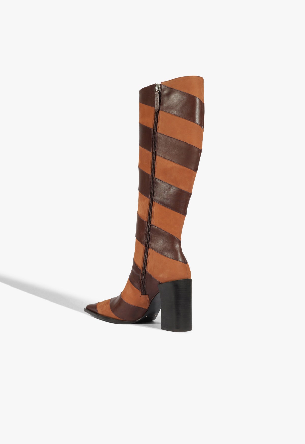 Schutz Raffaela Up Chevron Leather Boot