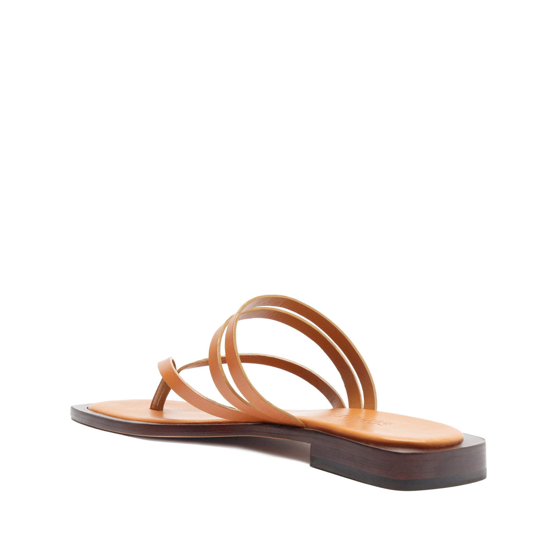 Schutz Rania Leather Flat Sandal