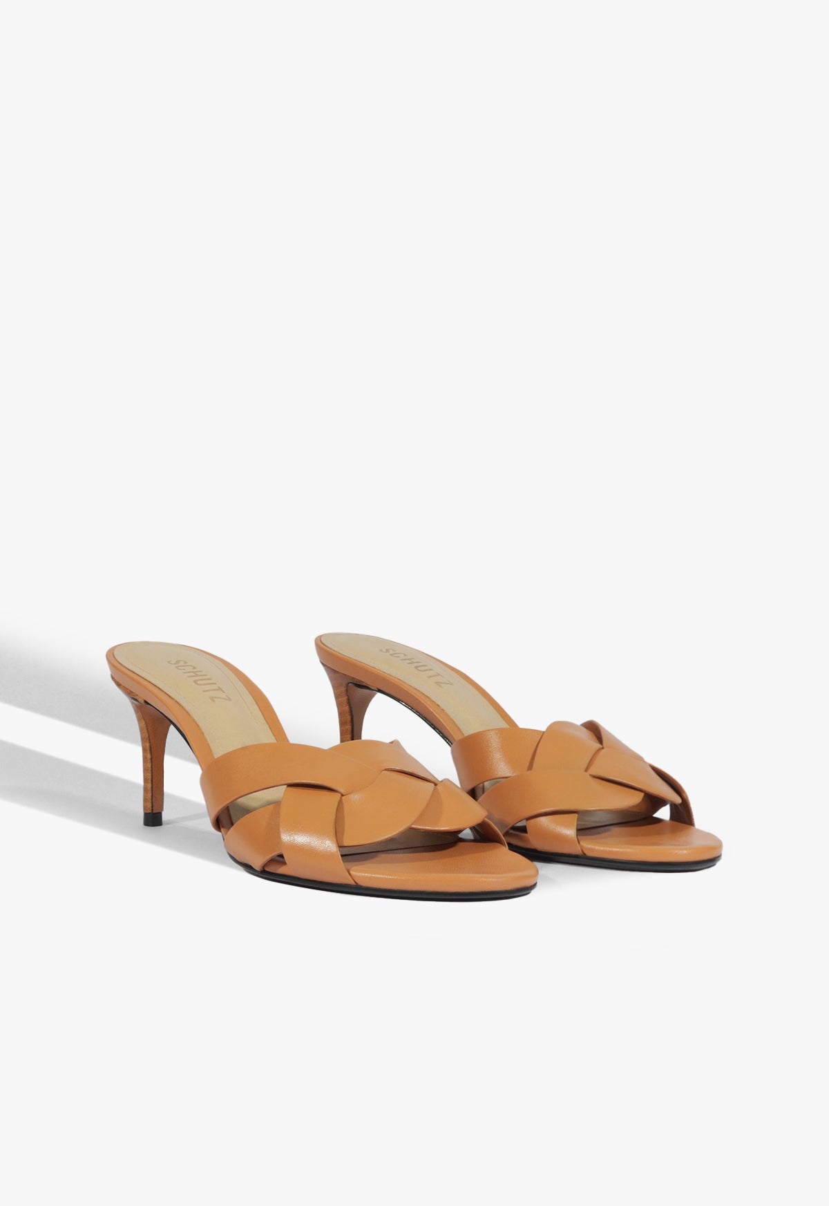 Schutz Renata Mule Leather Sandal