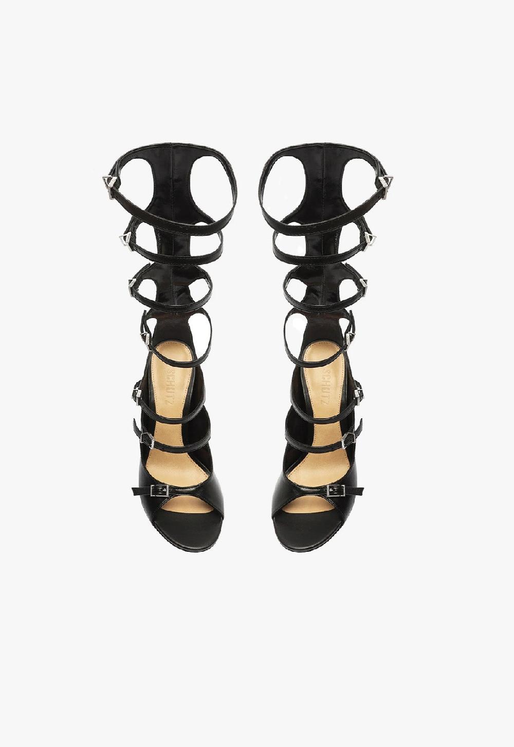 Schutz Roman Up Leather Sandal