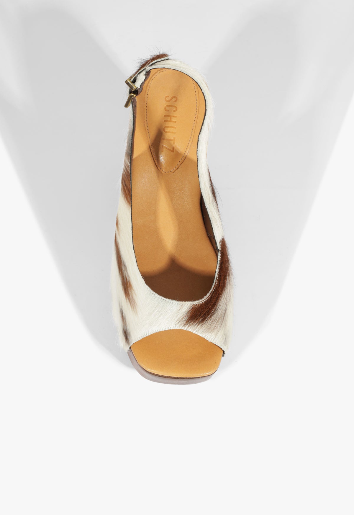 Schutz Rose Sling Calf Hair Sandal