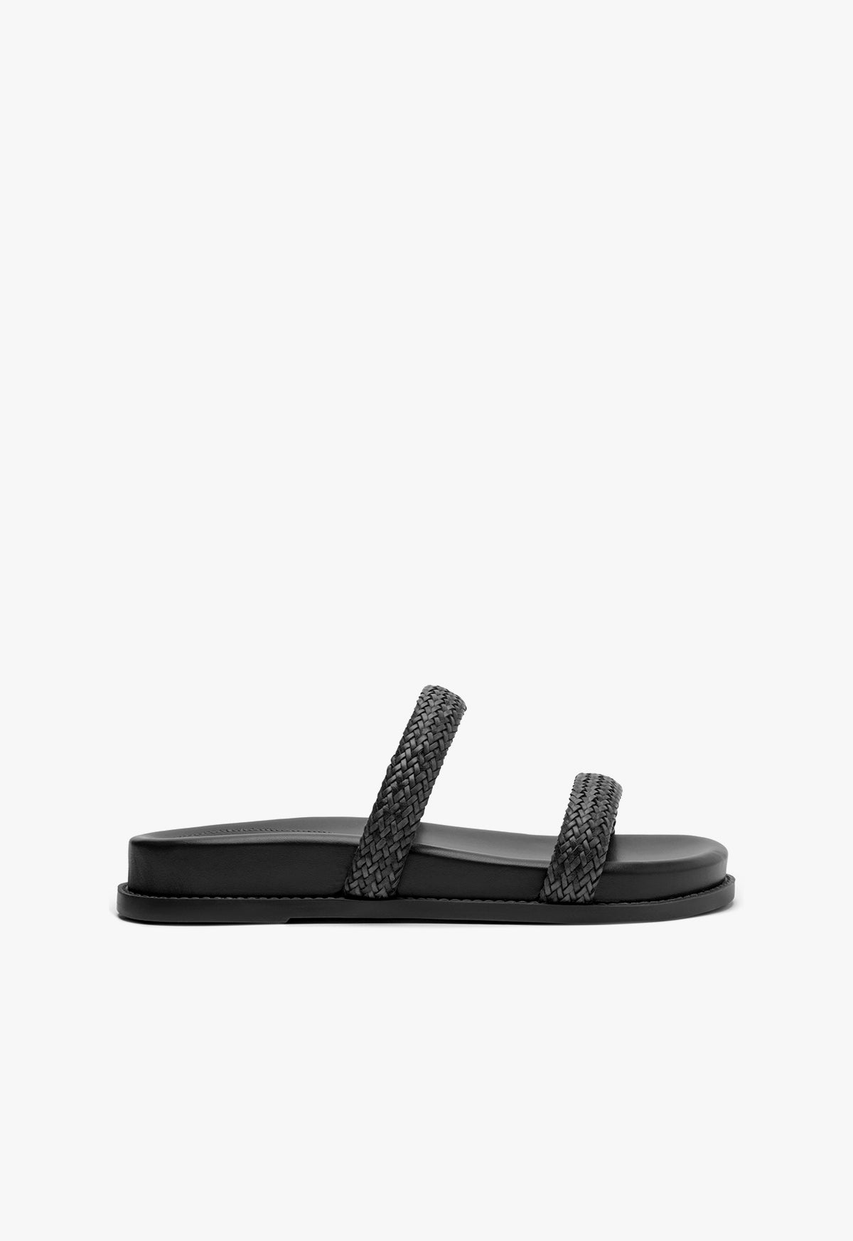 schutz Ruby Black Sporty Sandal