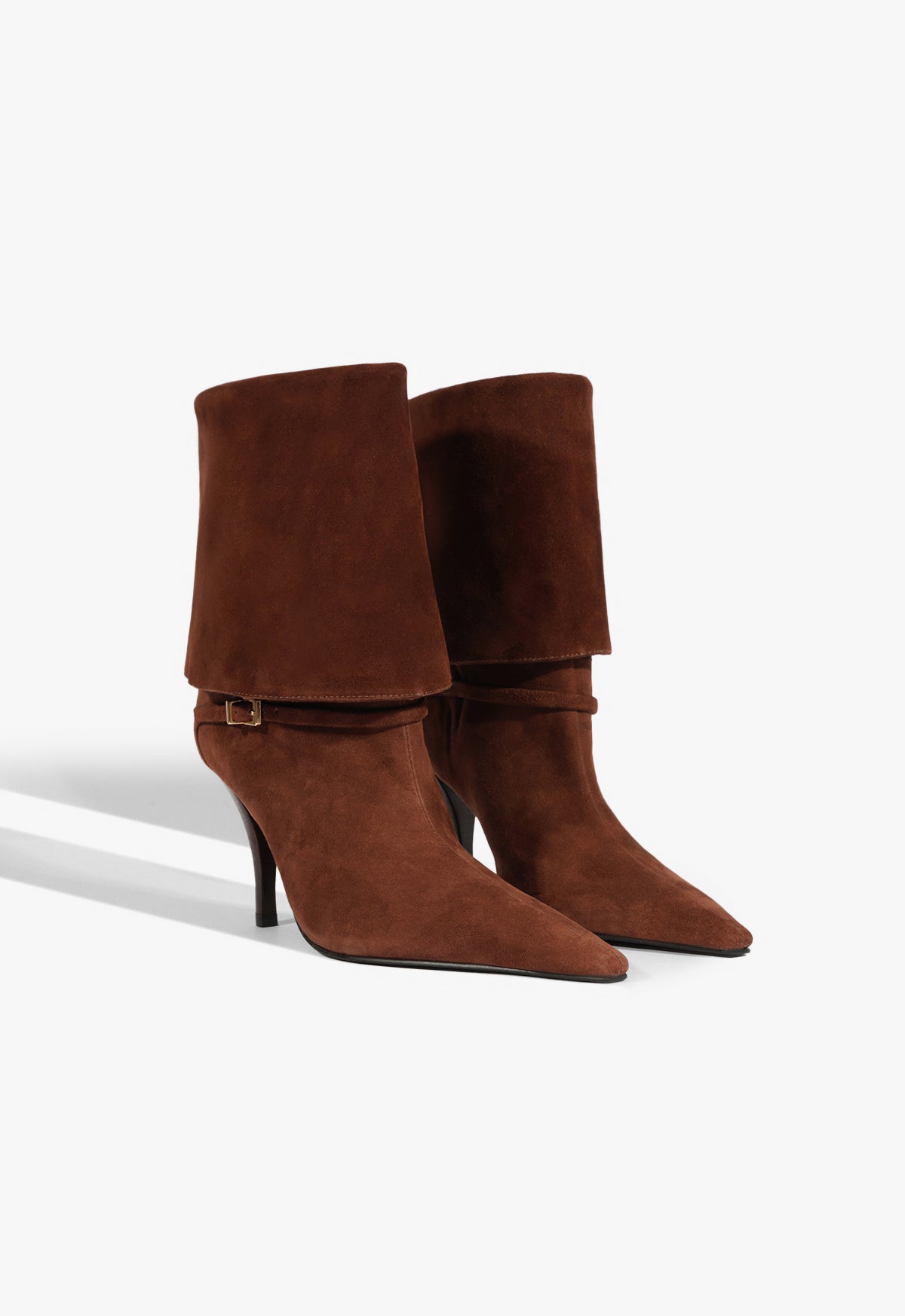 Schutz Rudy Buckle Suede Bootie